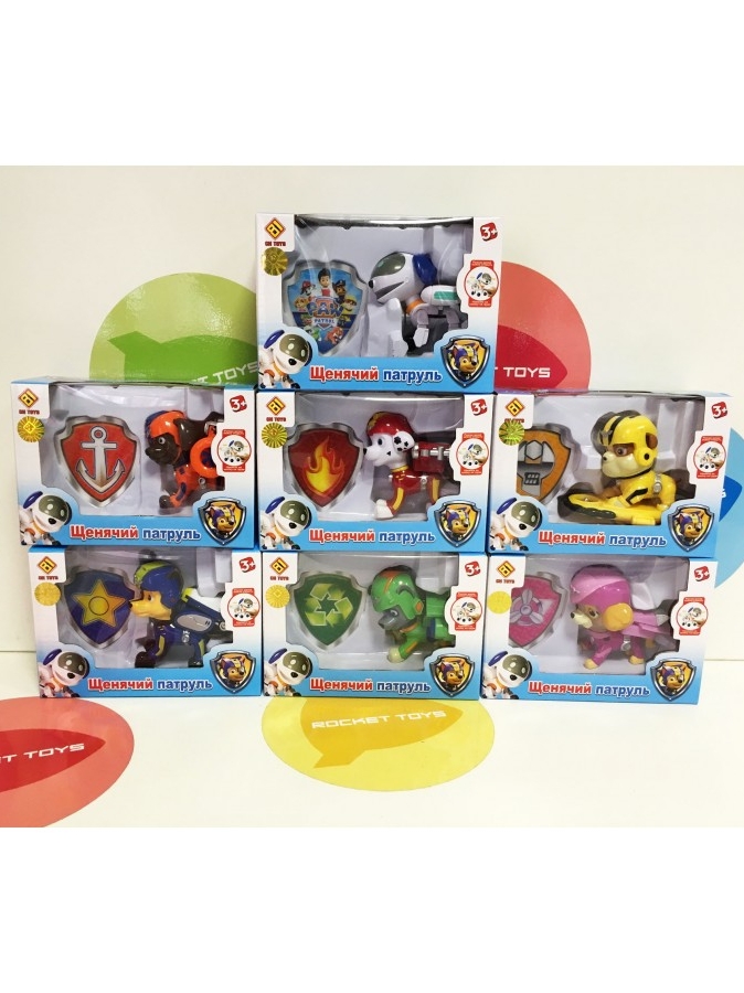 Фигурки Paw Patrol  со значком 3