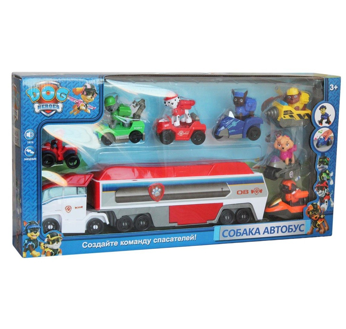 Щенячий патруль фура и семь фигурок с машинками