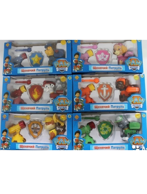Игрушки Щенячий Патруль  с пушкой