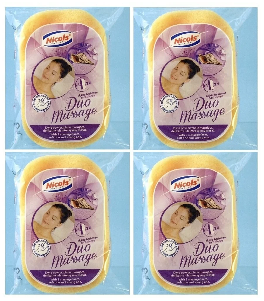 Губки Duo Massage для тела, массажная , Nicols